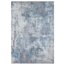 Teppich Creme Blau Pyarco Teppiche