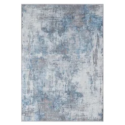 Teppich Creme Blau Pyarco Teppiche