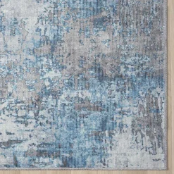 Teppich Creme Blau Pyarco Teppiche