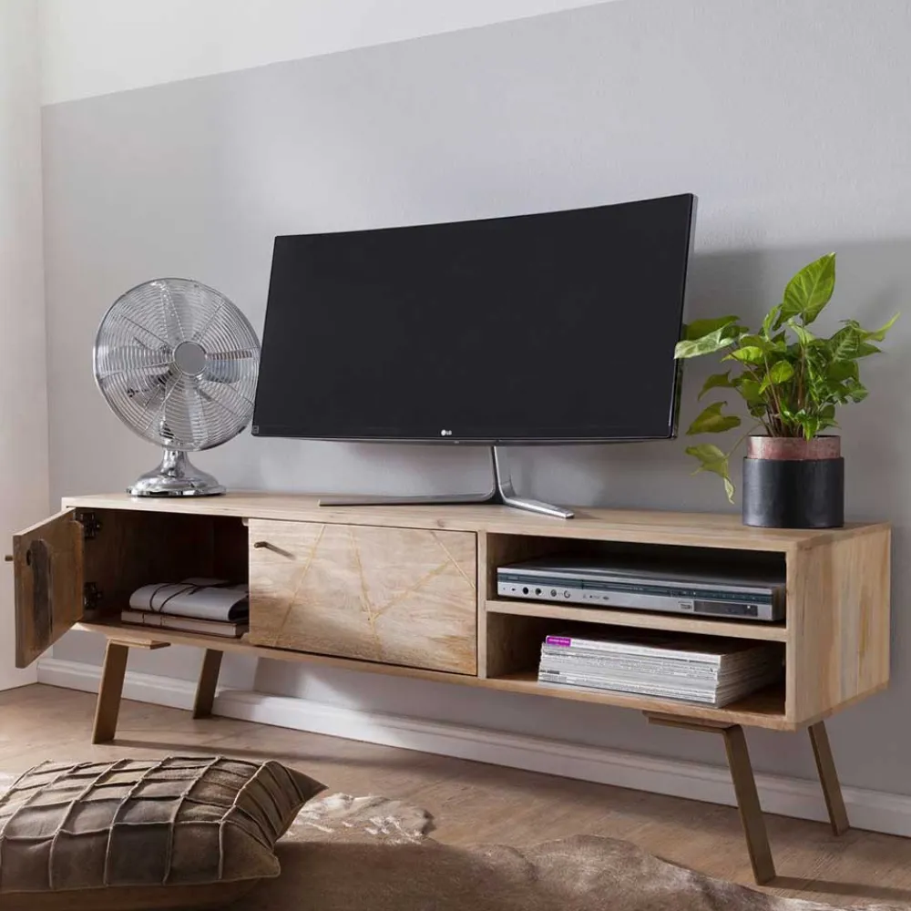 TV Board Vohama Massivholz Tv Möbel|Fernsehkommoden