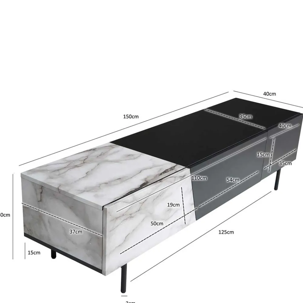 TV Lowboard Cempino*Pharao24 New