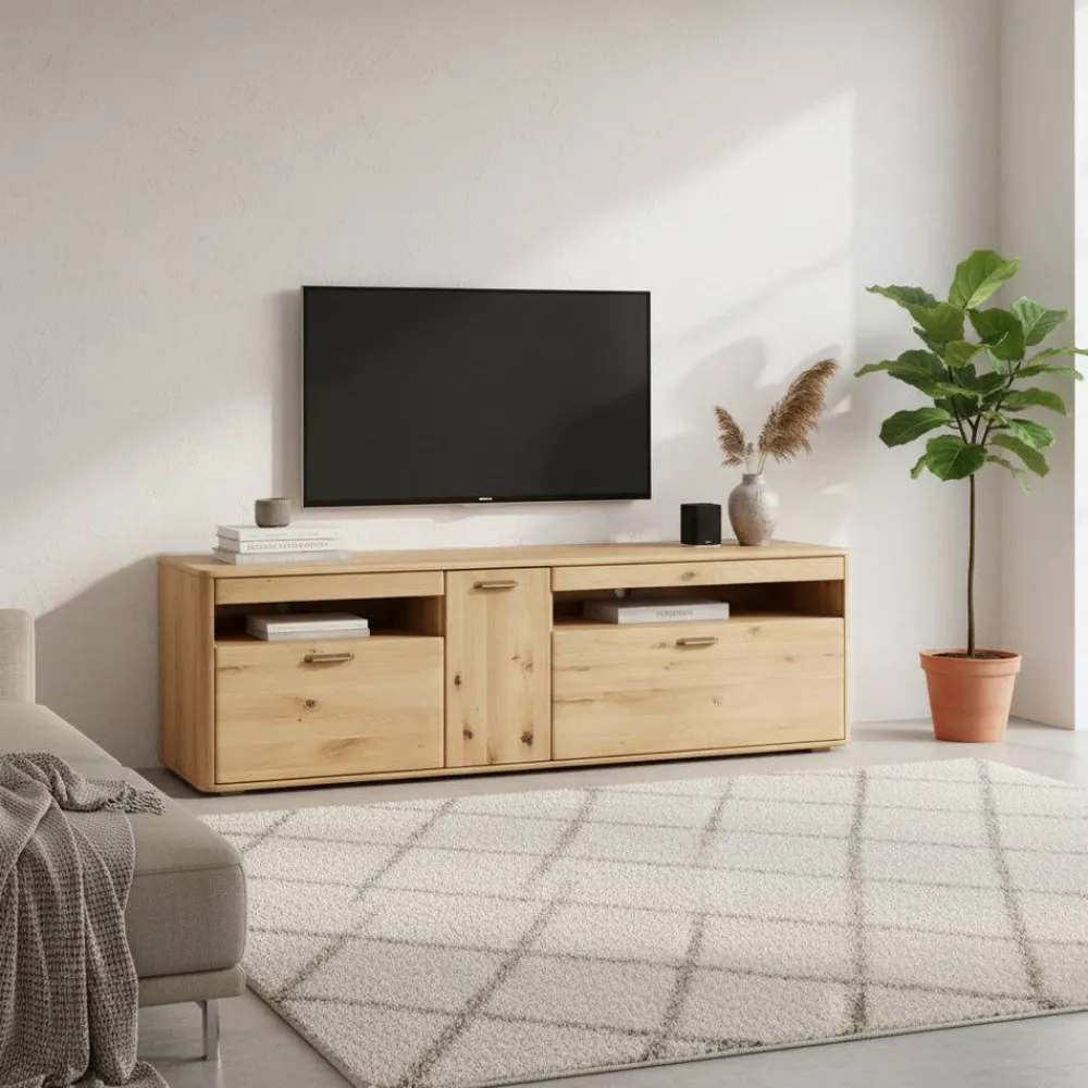 TV Lowboard Drascana Massivholz Tv Möbel|Fernsehtische