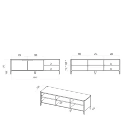 Clearance TV Lowboard Korres Fernsehkommoden|Massivholz Tv Möbel