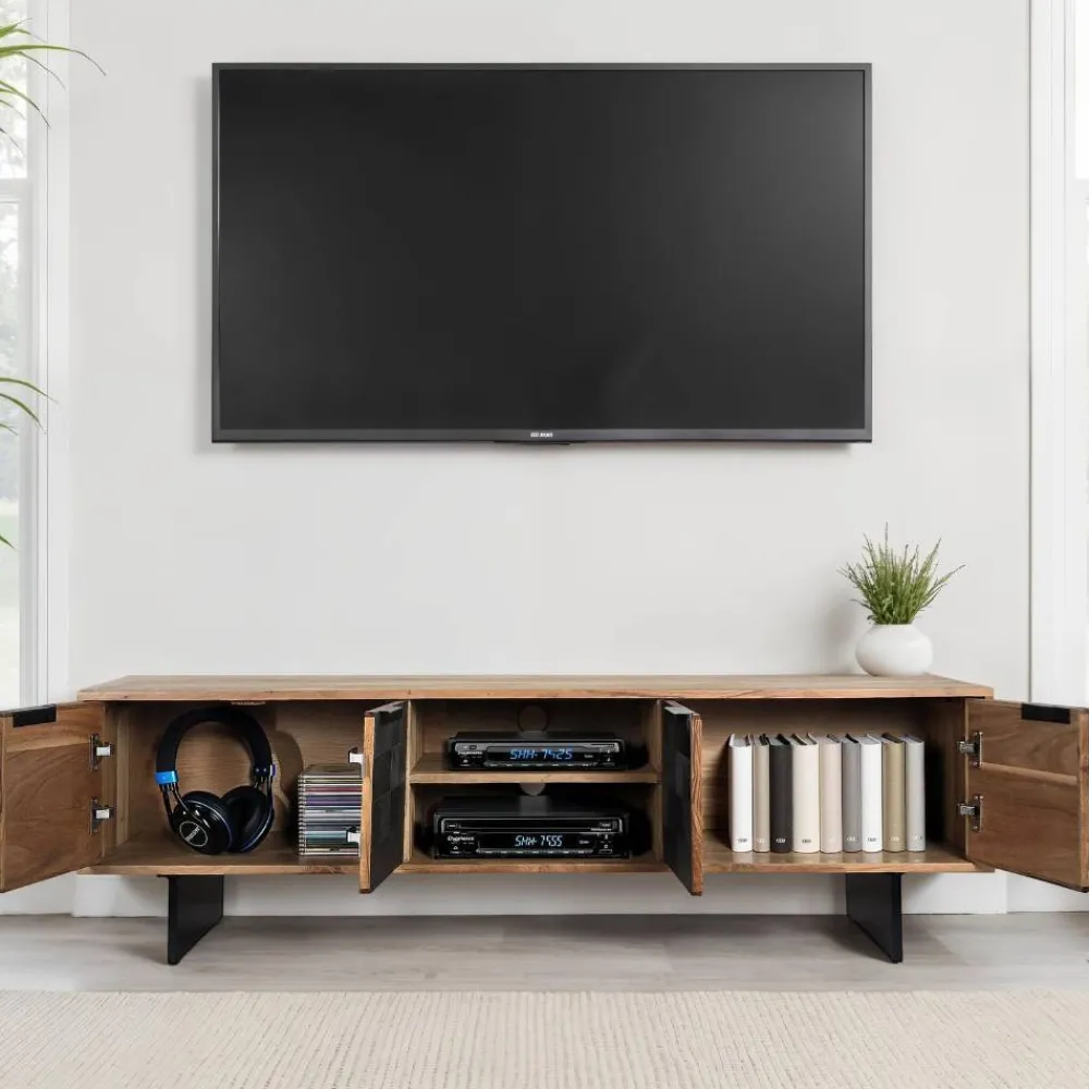 New TV Lowboard Maciano Massivholz Tv Möbel|Fernsehkommoden