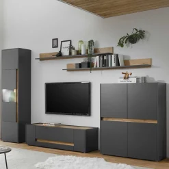 Sale TV Schrankwand Uzniana Wohnzimmerschrank|Wohnwand 300 Cm