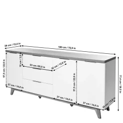 TV Sideboard Hajelua*Pharao24 Clearance