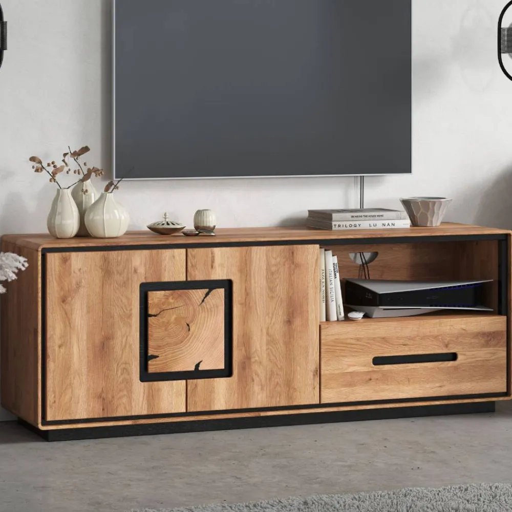 Hot TV Sideboard Macereta Massivholz Tv Möbel