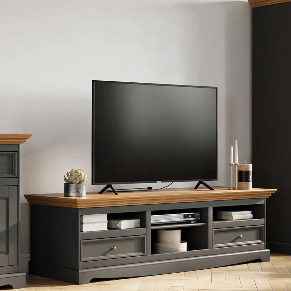 Outlet TV Unterschrank Zuverno Massivholz Tv Möbel|Fernsehtische