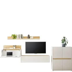 Discount TV Wohnwand mit Homeoffice Rascian Moderne Wohnwände|Wohnwand 350 Cm