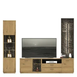 Discount TV Wohnwand Ostoro Moderne Wohnwände|Massivholz Wohnwände