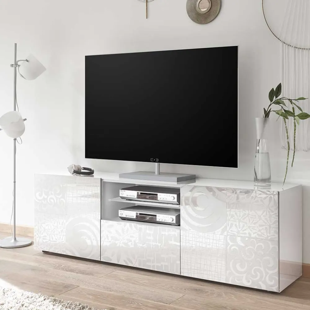 Outlet TV Wohnwand Peledrav Moderne Wohnwände|Hochglanz Wohnwände