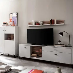 Best TV Wohnwand Polar Moderne Wohnwände|Wohnwand 300 Cm