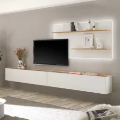 Best TV Wohnwand Rascian Moderne Wohnwände|Wohnwand 300 Cm