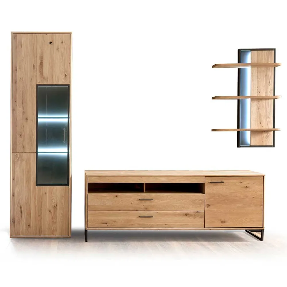 New TV Wohnwand Vruamosa Wohnwand 300 Cm|Moderne Wohnwände