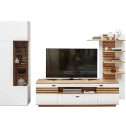 Discount TV Wohnwand zweifarbig Luzie Moderne Wohnwände|Wohnwand 300 Cm