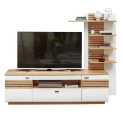 Discount TV Wohnwand zweifarbig Luzie Moderne Wohnwände|Wohnwand 300 Cm