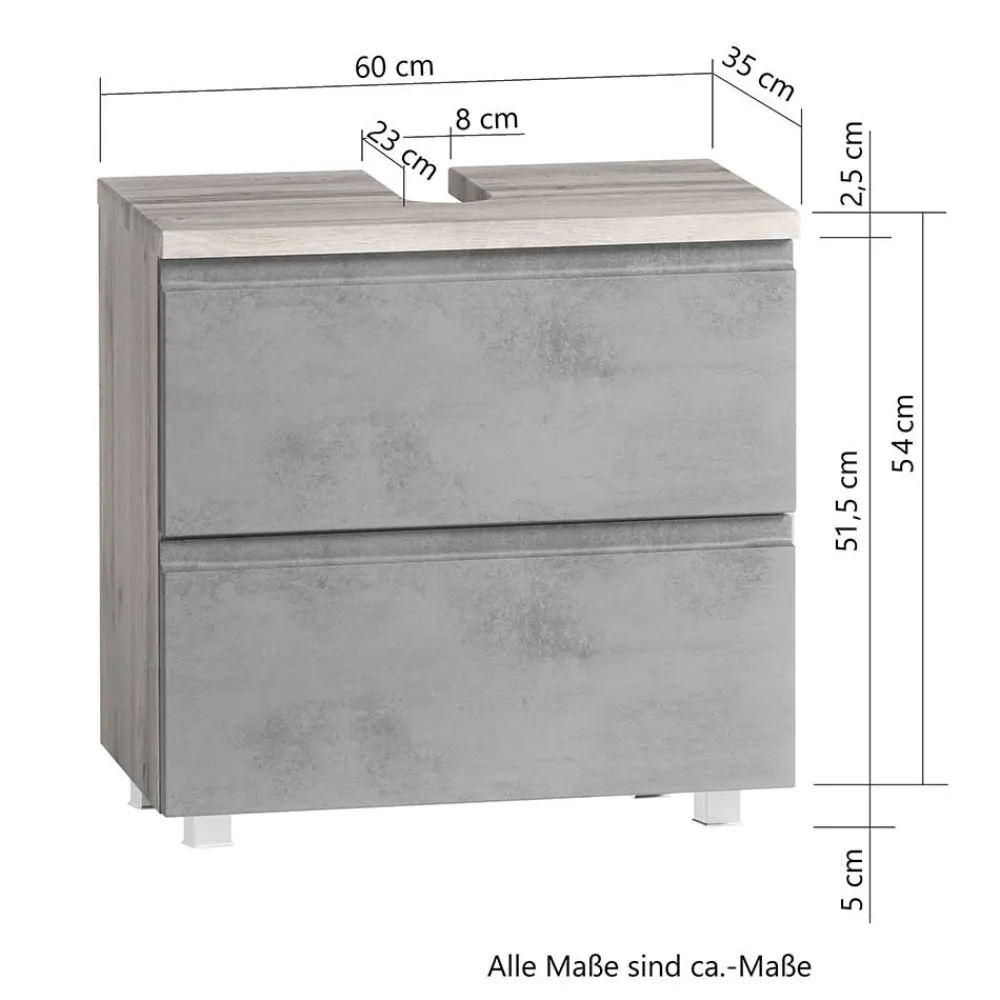 Online Unterbeckenschrank Lactona Badezimmerschränke|Waschbeckenunterschränke