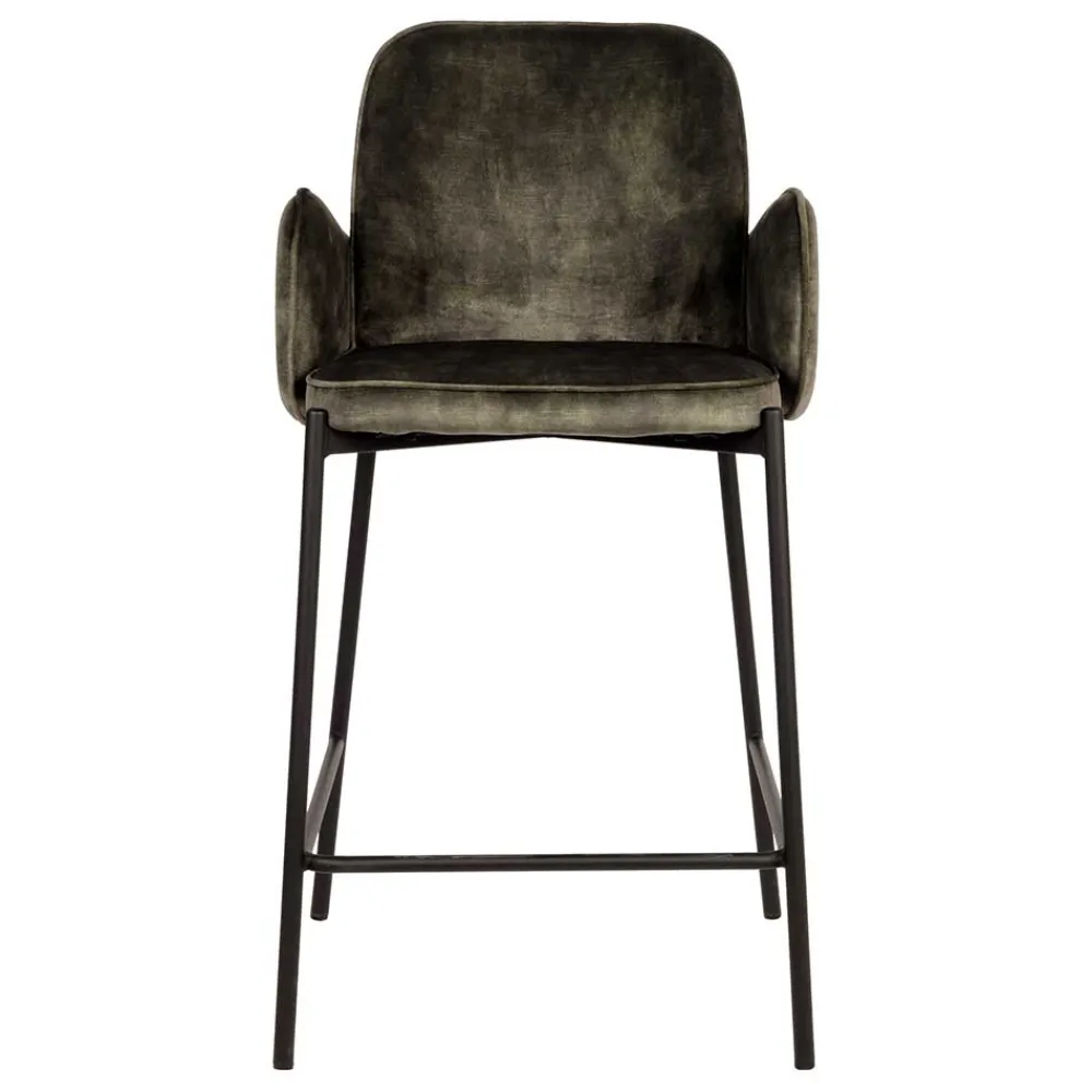 Hot Velours Barstuhl Set Jamy Barmöbel|Küchenhocker