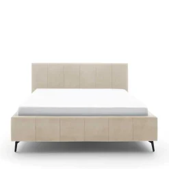 Best Velours Polsterbett Beige Sonna Doppelbetten|Funktionsbetten