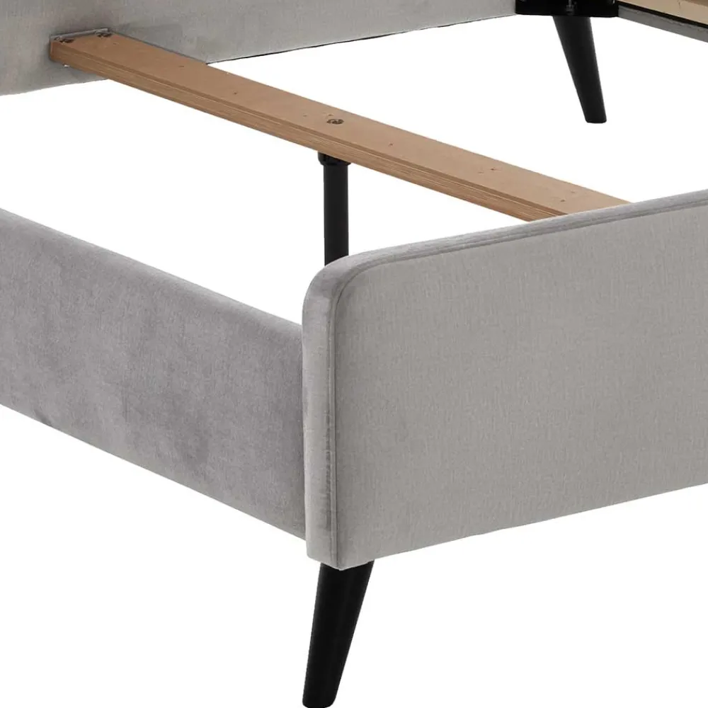 Discount Velours Polsterbett Nurez Einzelbetten|Jugendbetten