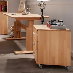 Online Verstellbarer Schreibtisch Len Massivholztische|Schreibtische