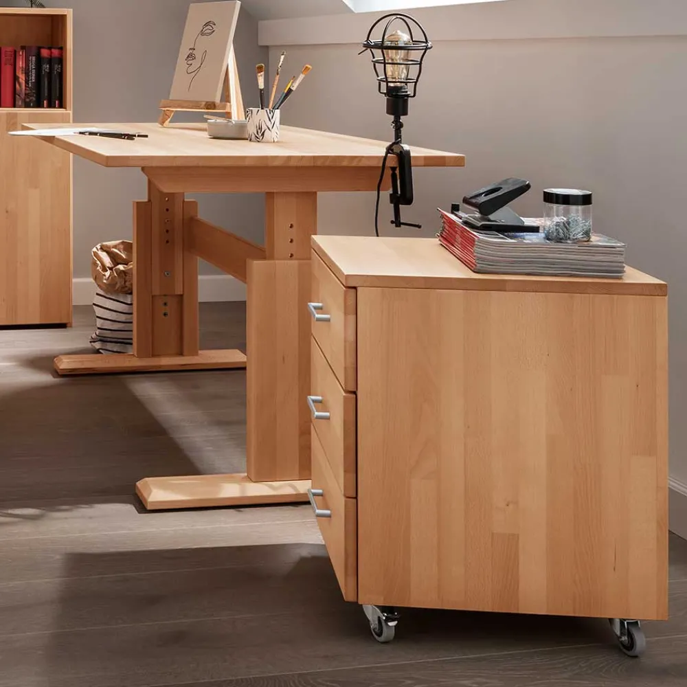 Online Verstellbarer Schreibtisch Len Massivholztische|Schreibtische