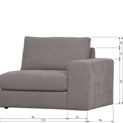 Viersitzer Modulsofa Fredoco*Pharao24 Online
