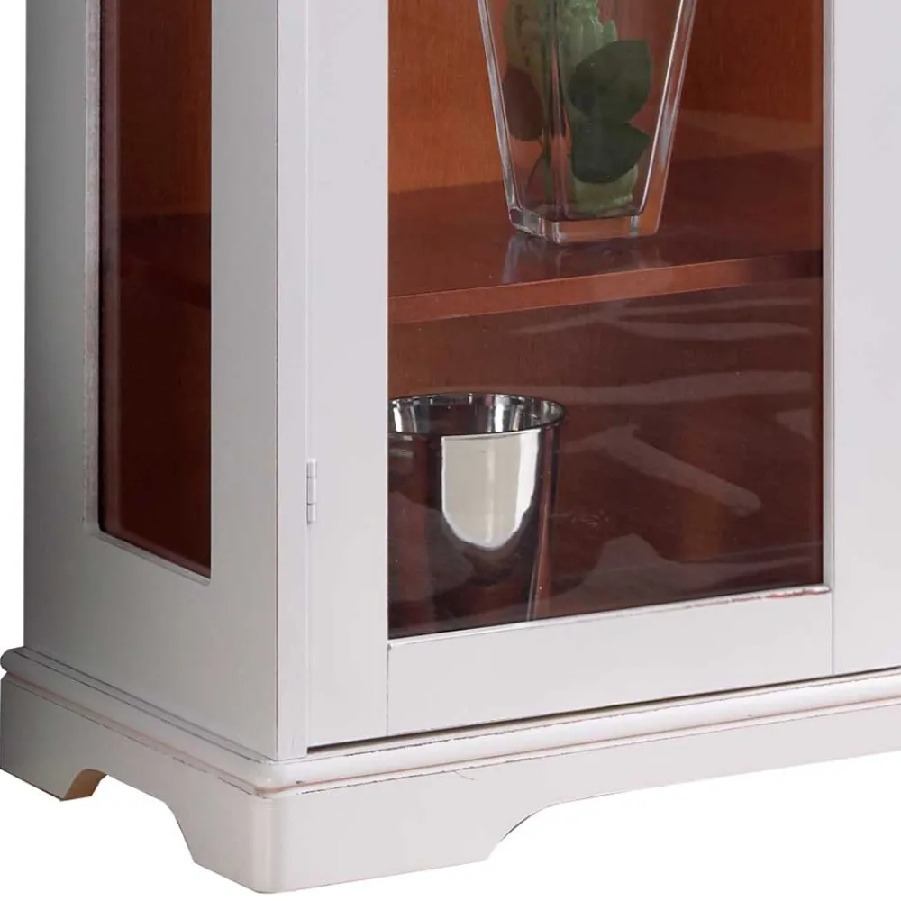 Hot Vintage Vitrinenschrank Giralva Wohnzimmerschrank|Massivholz Schränke