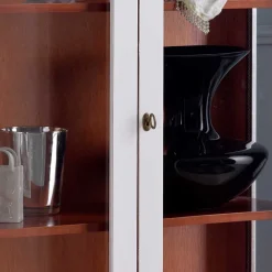 Hot Vintage Vitrinenschrank Giralva Wohnzimmerschrank|Massivholz Schränke