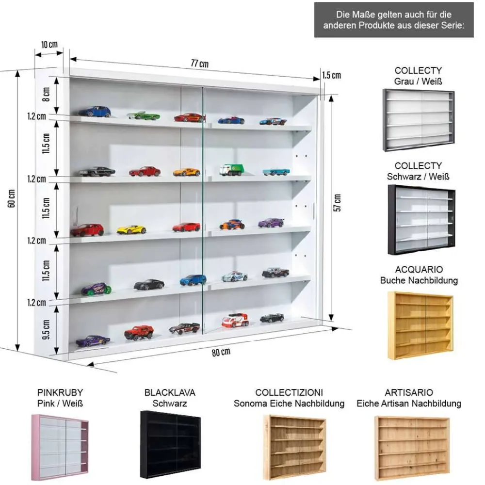 New Vitrine Chalessia Wandvitrinen