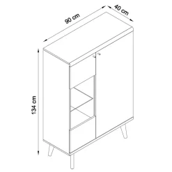 Outlet Vitrine Levanca Vitrinenschrank|Wohnzimmervitrinen