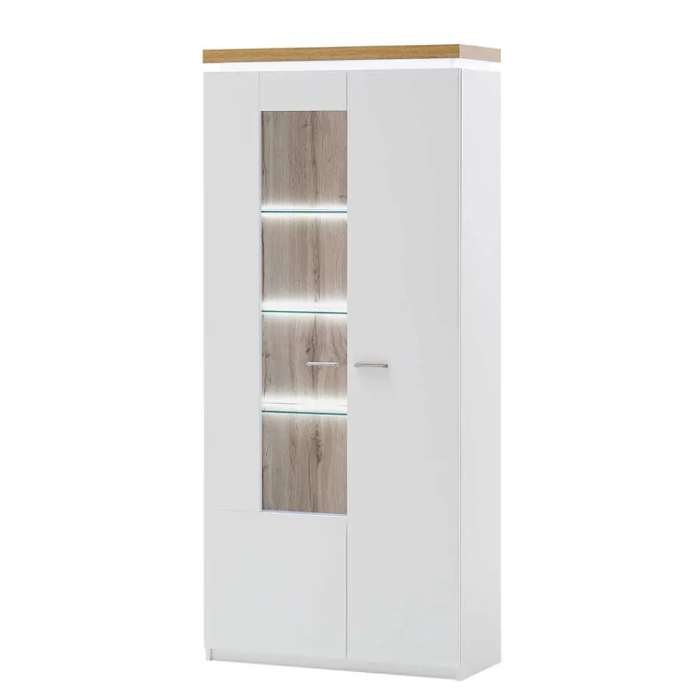 New Vitrine Lovranon Vitrinenschrank|Wohnzimmerschrank
