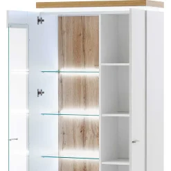 New Vitrine Lovranon Vitrinenschrank|Wohnzimmerschrank