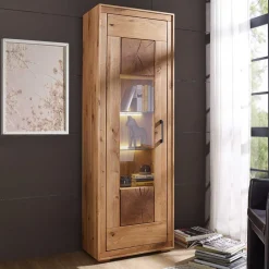 Best Vitrinenschrank Cranados Massivholzmöbel|Wohnzimmerschrank