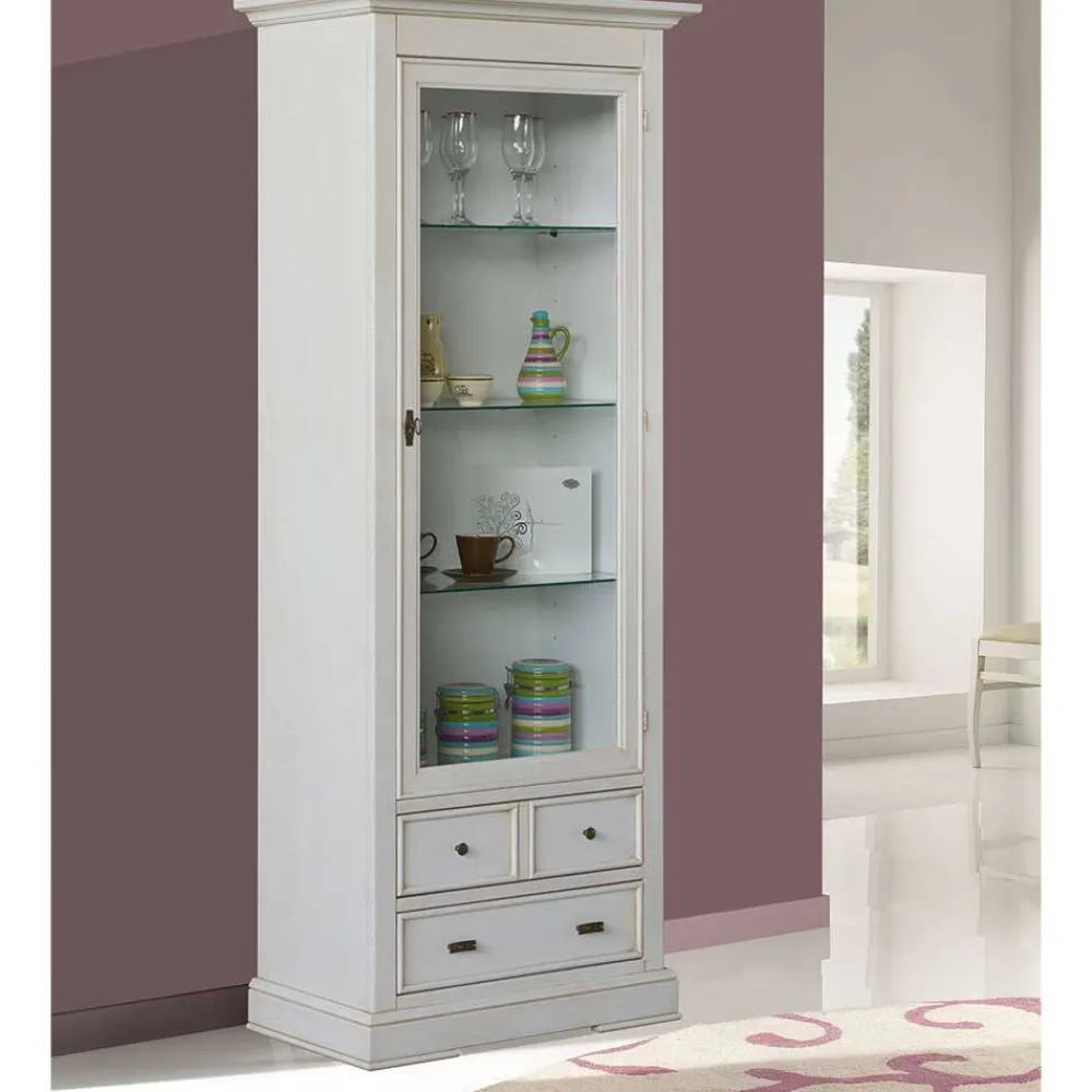 Hot Vitrinenschrank Gannice Stauraumvitrinen