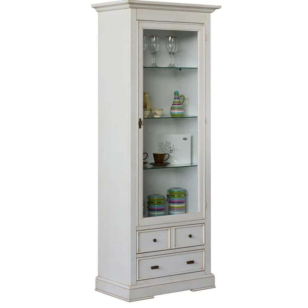 Hot Vitrinenschrank Gannice Stauraumvitrinen