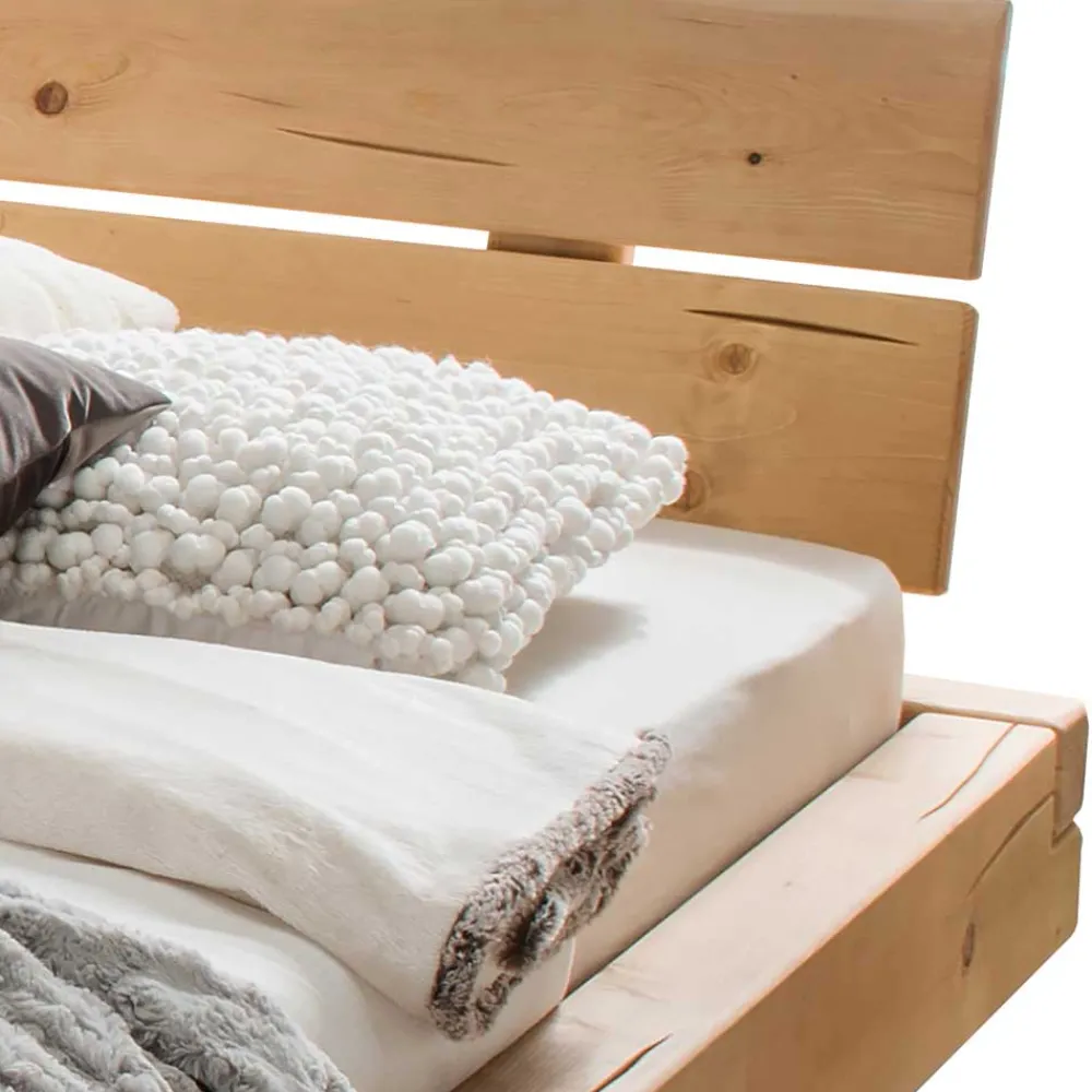 Discount Vollholz Balkenbett Flaciona Massivholzbetten