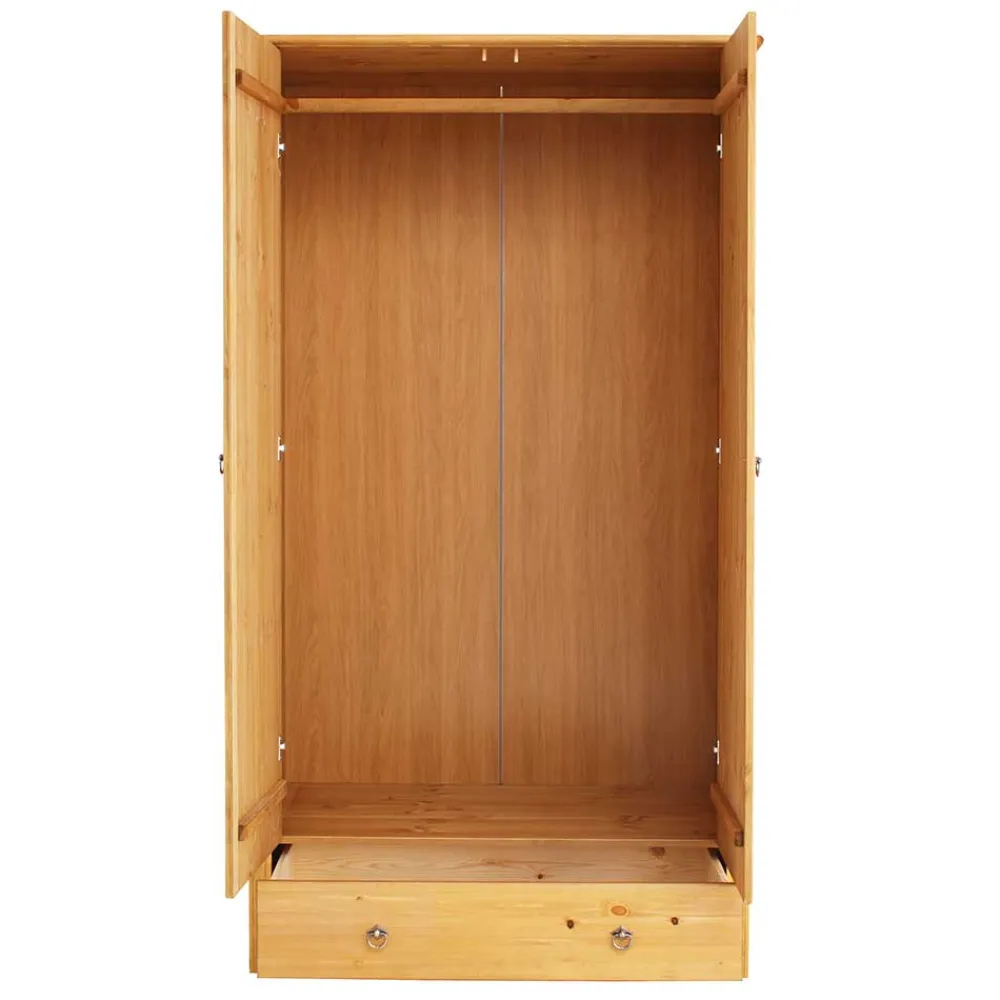 Outlet Vollholzschrank Slavira Massivholz Schränke|Drehtürenschränke