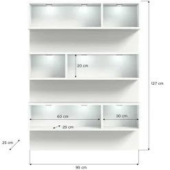 New Wand Regal für Schuhe Filicudio Wohnzimmerregale|Wandregale