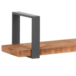 Discount Wandboard Holz Cayo Wohnzimmerregale|Massivholzregale