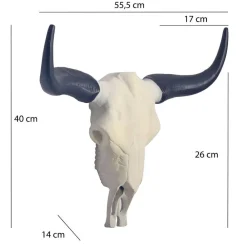 Wanddeko Stierkopf Len*Pharao24 Sale