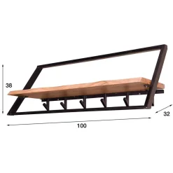 Best Wandgarderobenleiste Badossa Wandgarderoben|Massivholz Garderoben