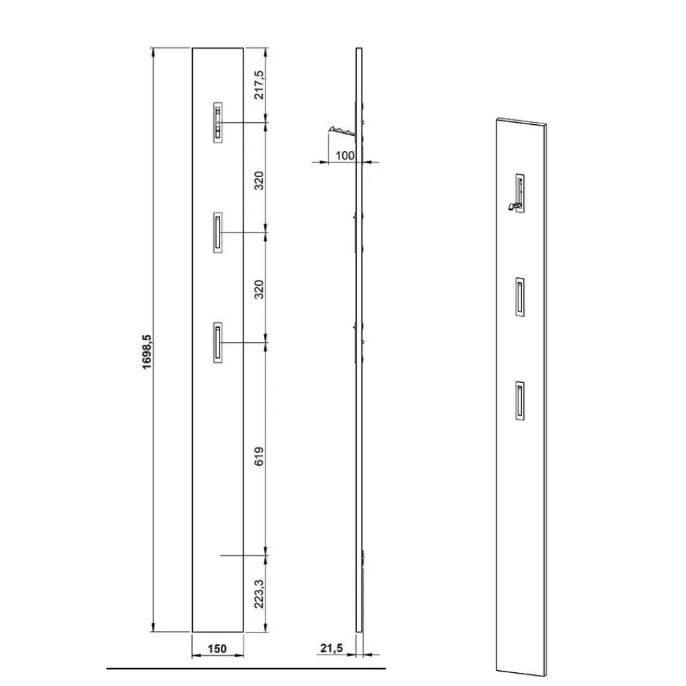 Wandgarderobenleiste Estranon*Pharao24 Hot