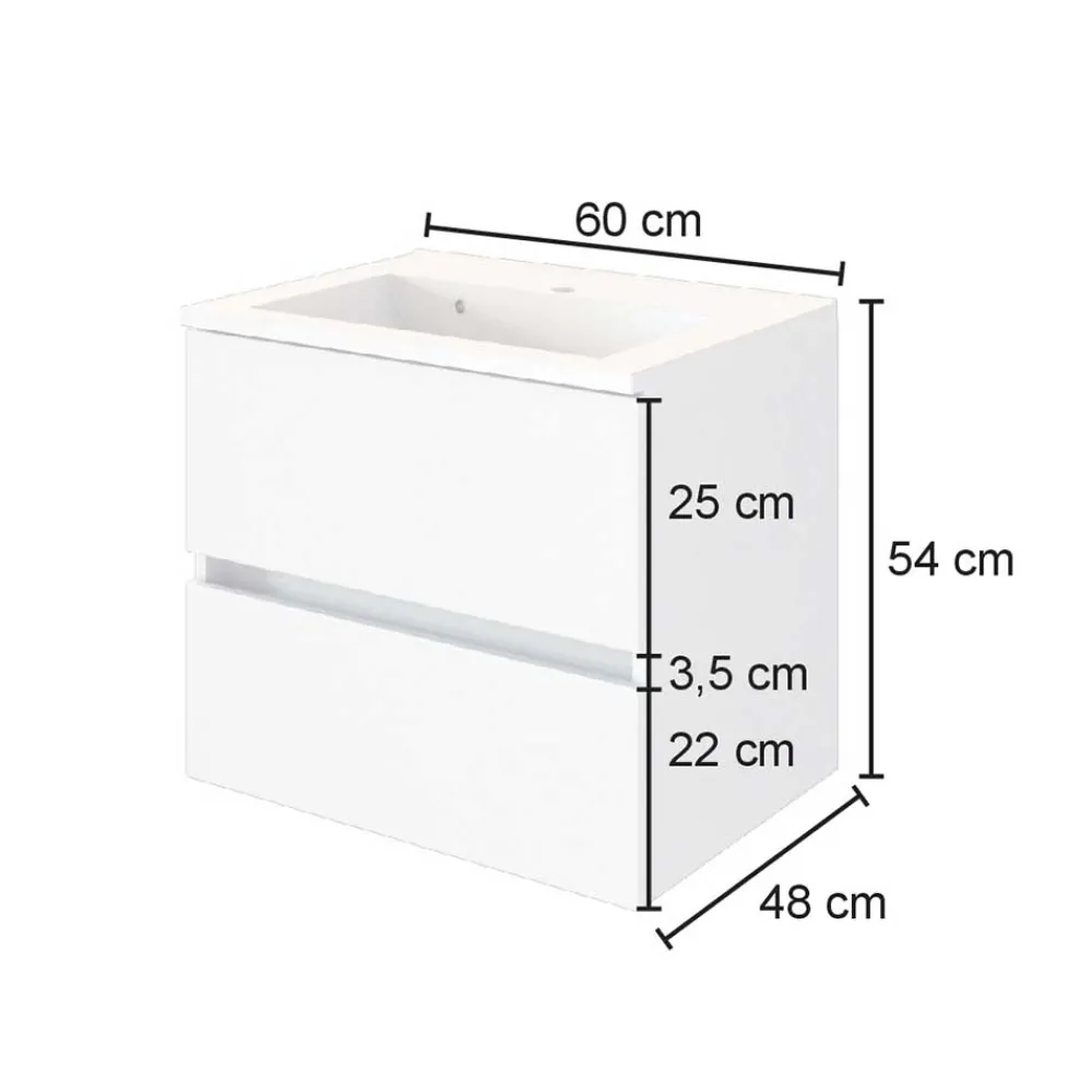 Waschbeckenschrank Jalexda Badezimmerschränke|Waschbeckenunterschränke
