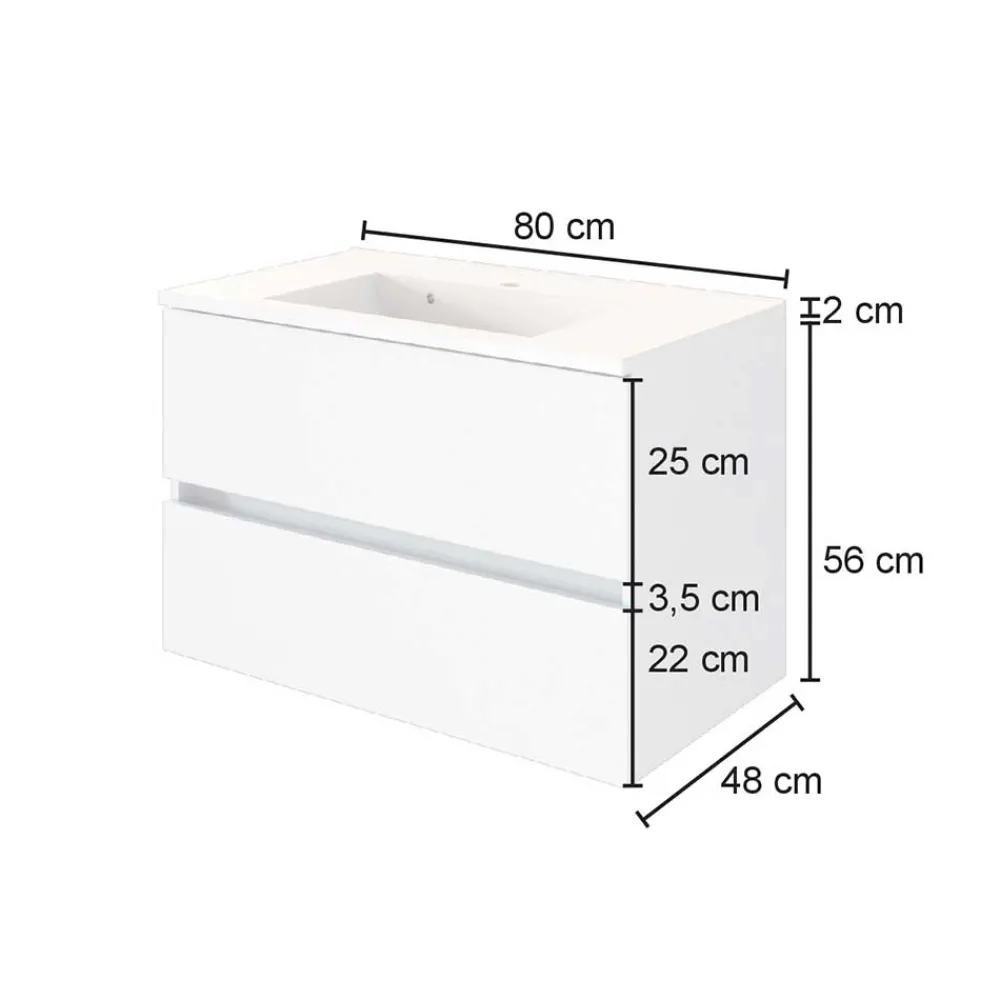 Waschbeckenschrank Jalexda Badezimmerschränke|Waschbeckenunterschränke