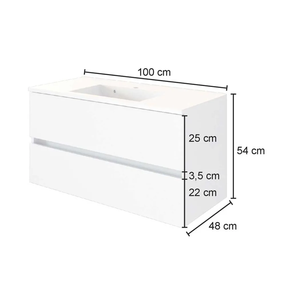 Waschbeckenschrank Jalexda Badezimmerschränke|Waschbeckenunterschränke