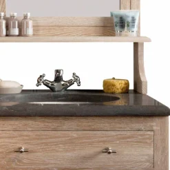 Waschbeckenschrank mit Spiegel Flakes*Pharao24 New