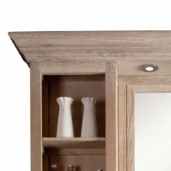 Waschbeckenschrank mit Spiegel Flakes*Pharao24 New