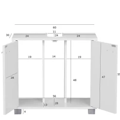 Best Waschbeckenschrank Salverna Waschbeckenunterschränke|Bad Unterschränke
