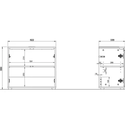 Waschbeckenunterschrank Apulciana Waschbeckenunterschränke|Bad Unterschränke